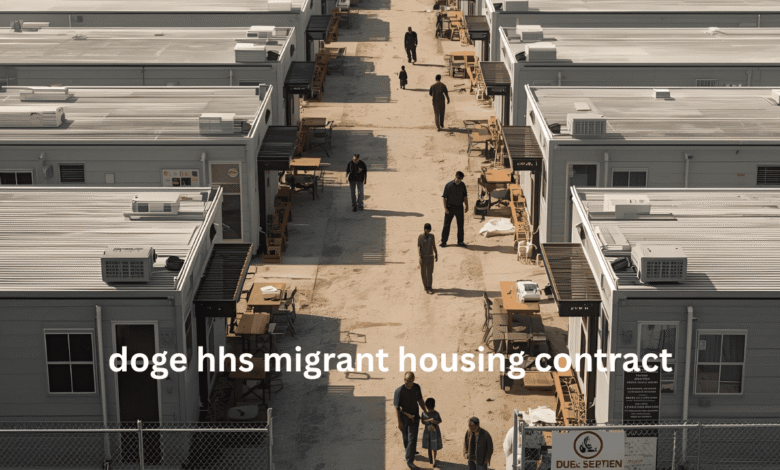 doge hhs migrant housing contract