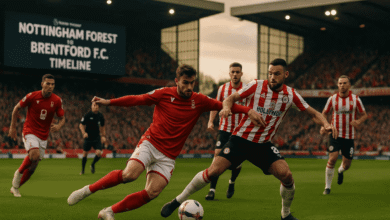 nottingham forest vs brentford f.c. timeline