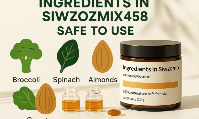 ingredients in siwzozmix458 safe to use