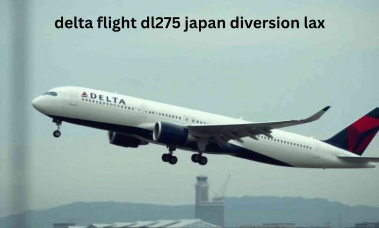 delta flight dl275 japan diversion lax