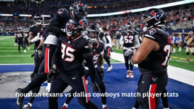 houston texans vs dallas cowboys match player stats